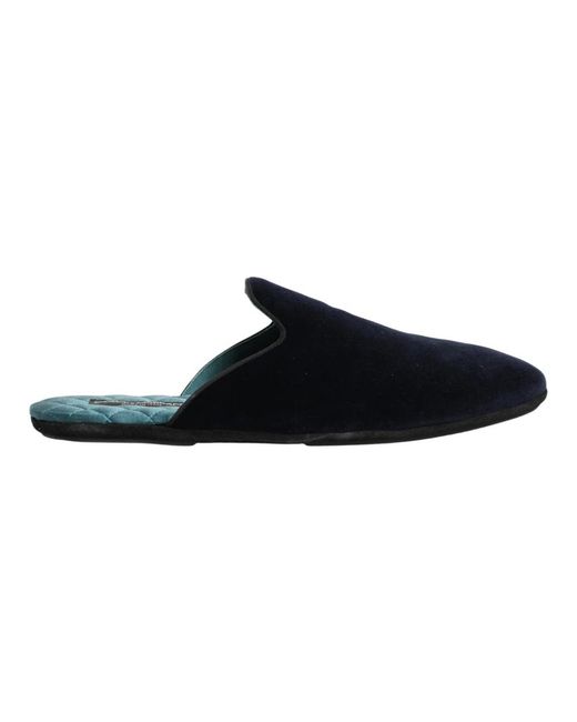 Dolce & Gabbana Blue Slippers for men