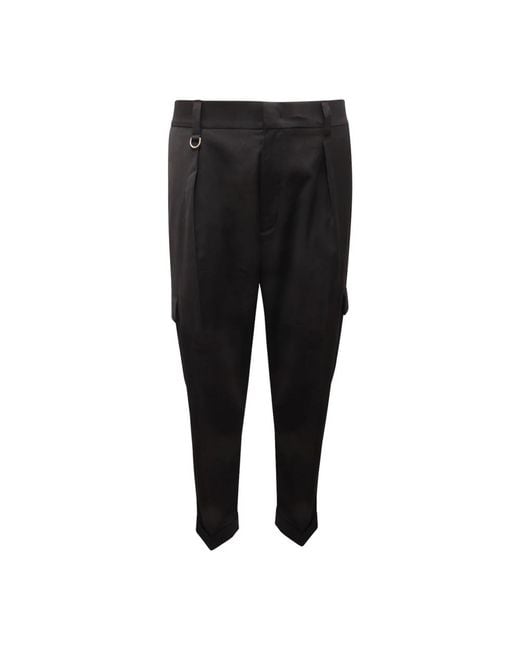 Paolo Pecora Black Suit Trousers for men