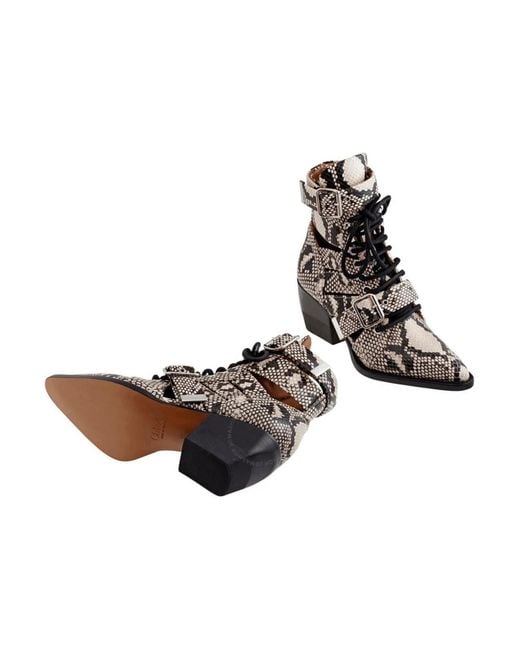 Chloé Brown Cowboy & Biker Boots