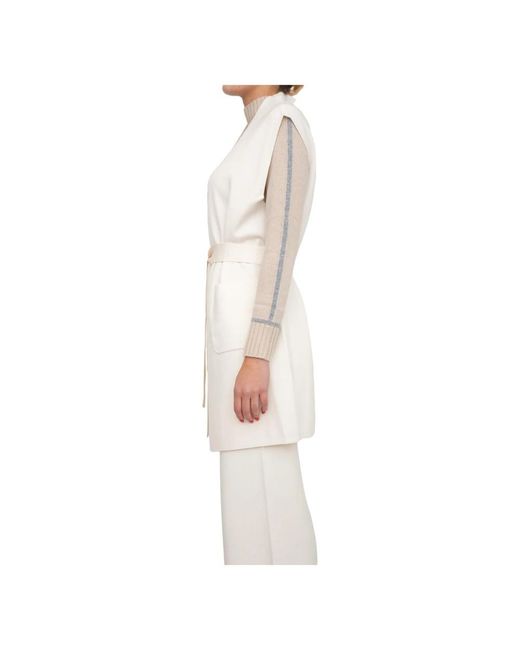Vests Max Mara de color White