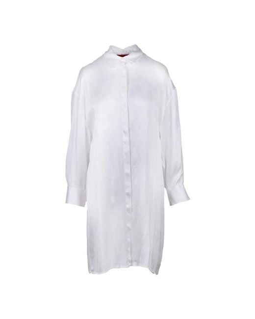 Wild Cashmere White Seidenmischung Hemd