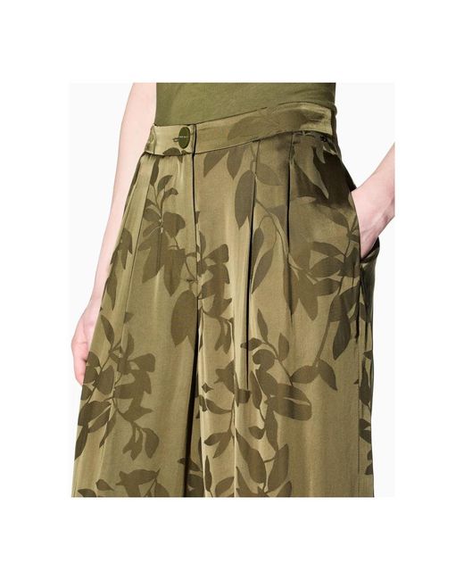 ARMANI EXCHANGE Green Wide Trousers
