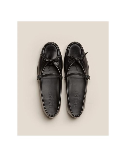 Hereu Black Ballerina Shoes