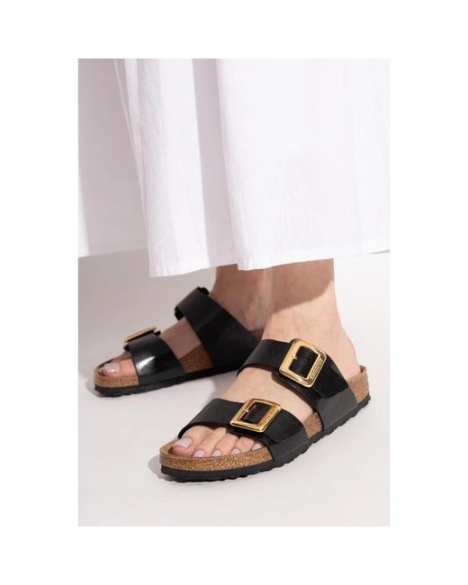 Birkenstock Black Sliders