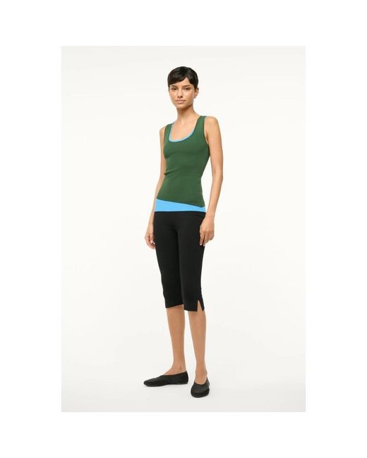 Staud Green Sleeveless Tops