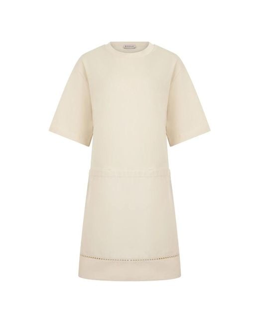 Moncler Natural Short Dresses