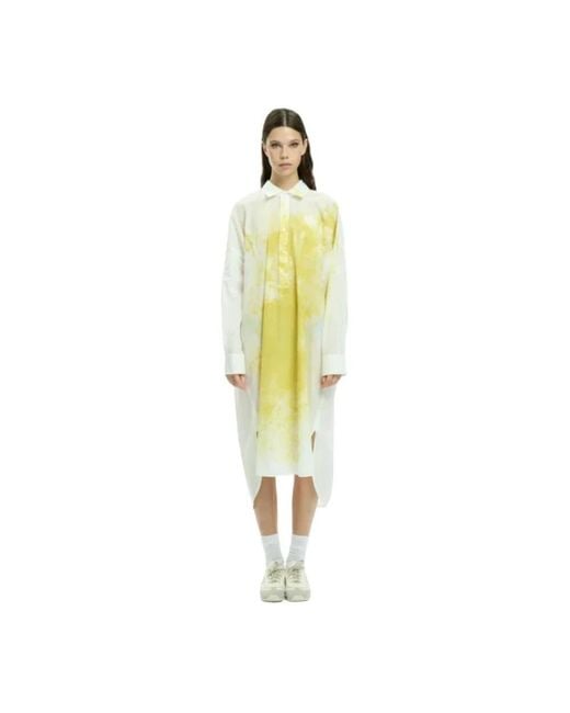 Malloni Yellow Shirt Dresses