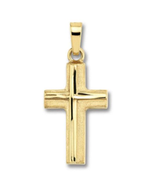 ONE ELEMENT Metallic Eleganter Goldkreuz Anhänger Schmuck