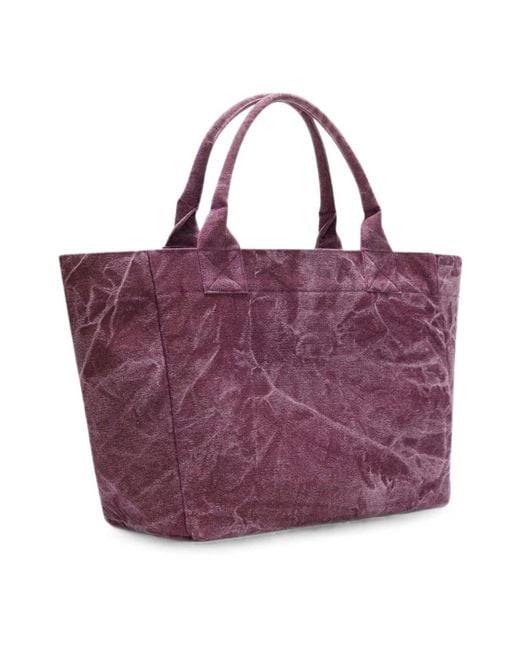 Ganni Purple Shopping Bags