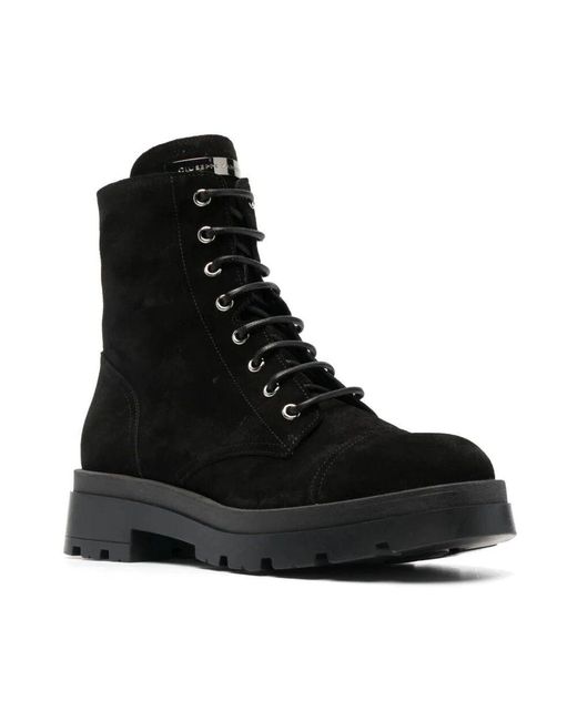Lace-Up Boots di Giuseppe Zanotti in Black da Uomo