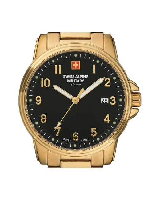Swiss Alpine Military Metallic Watches for men