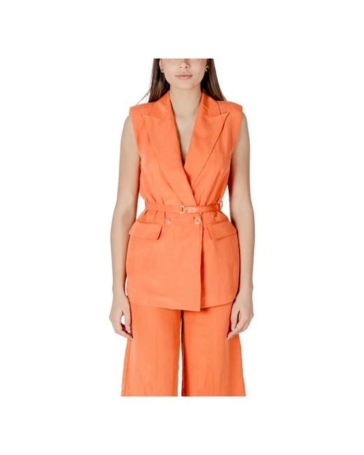 Liu Jo Orange Waistcoats