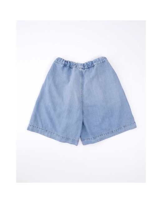 Ottod'Ame Blue Cool denim bermuda shorts