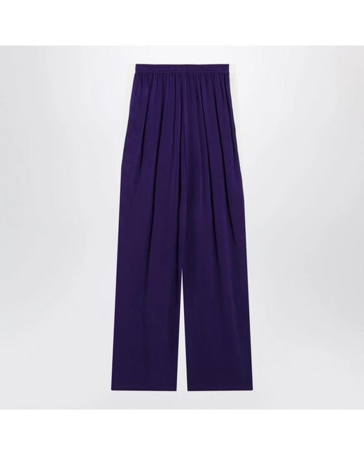 Alaïa Purple Wide Trousers
