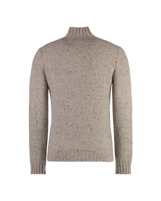 Malo Gray Cashmere Knitwear for men