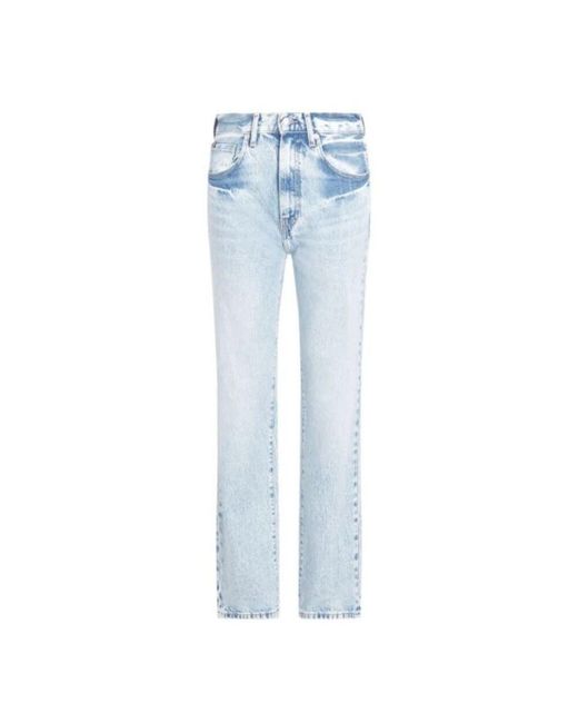 Tommy Hilfiger Blue Relaxed bootcut high waist jeans