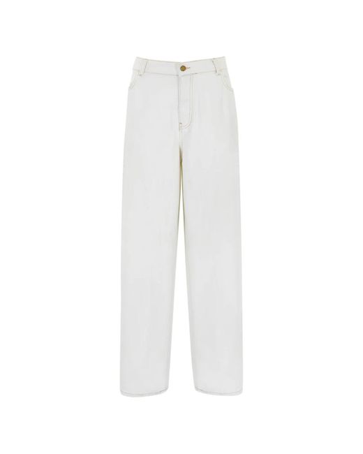 Jeans bianchi a gamba ampia di Philosophy Di Lorenzo Serafini in White