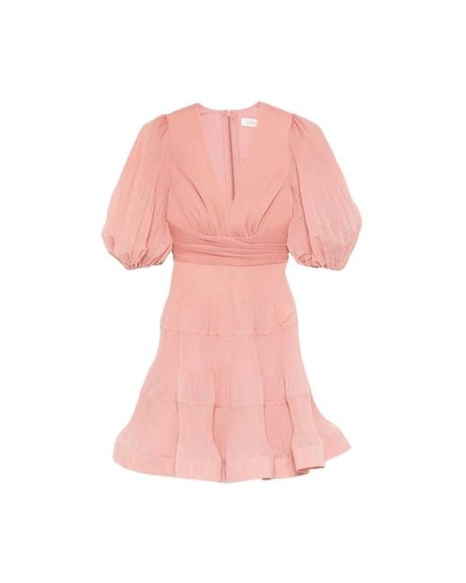 Zimmermann Pink Short Dresses