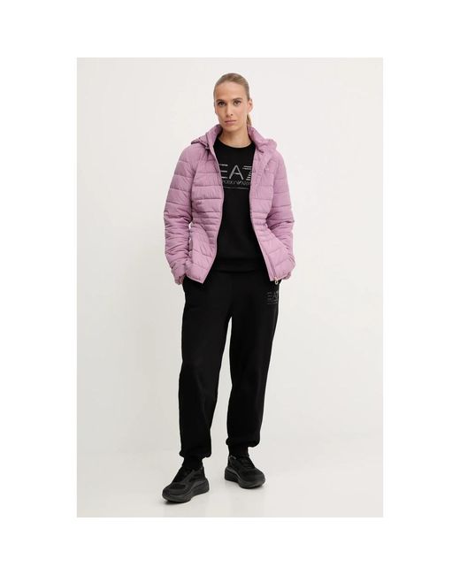 Winter Jackets EA7 en coloris Pink