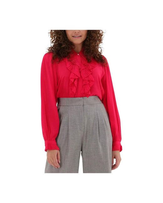 Suncoo Fuchsia Blouse Lamar in het Red