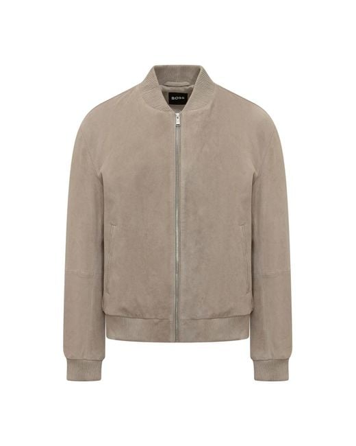 HUGO Brown Bomber Jackets for men