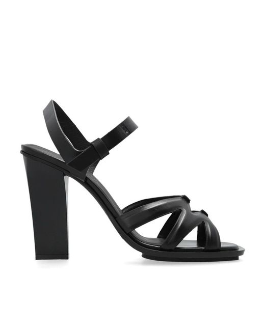 Max Mara Black Doppelte high-heel-sandalen