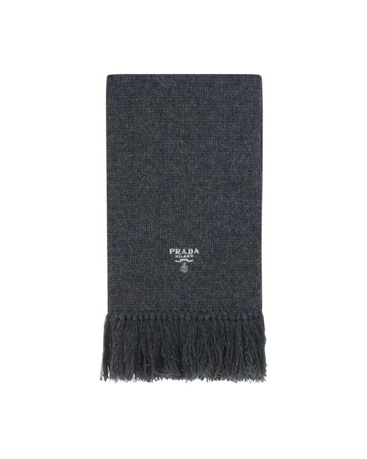 Prada Winter Scarves in het Gray voor heren