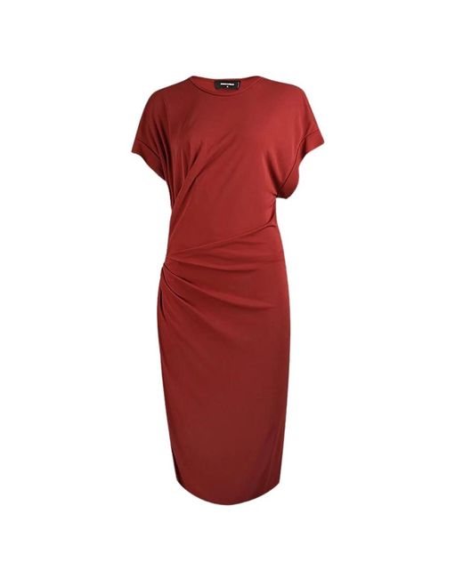Midi Dresses DSquared² en coloris Red