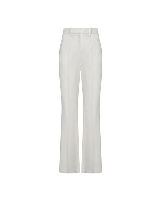 Balmain White Wide Trousers