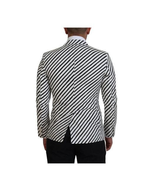 Dolce & Gabbana Gray Blazers for men