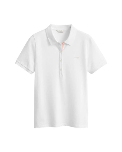 Gant White Polo Shirts