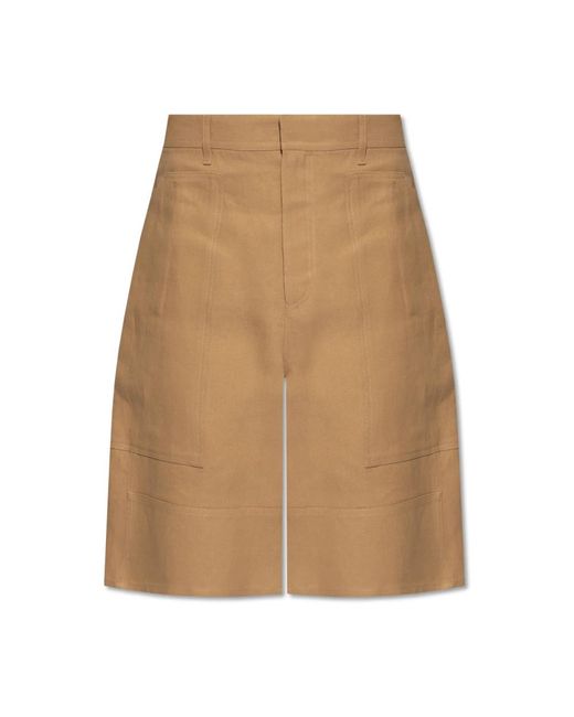 Fendi Natural Casual Shorts for men