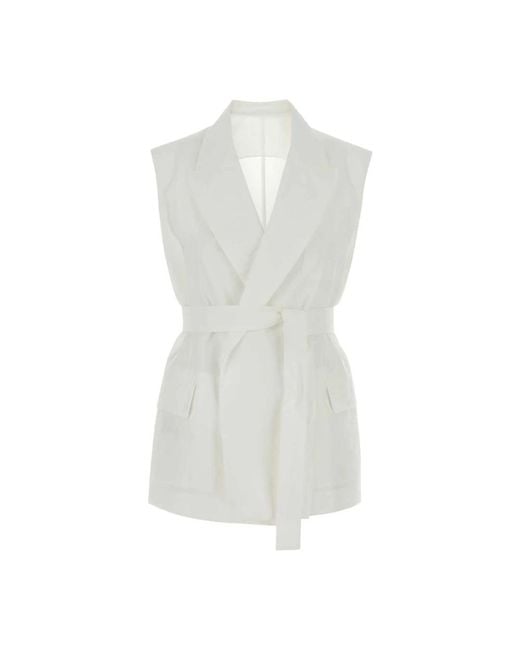 Brunello Cucinelli White Waistcoats