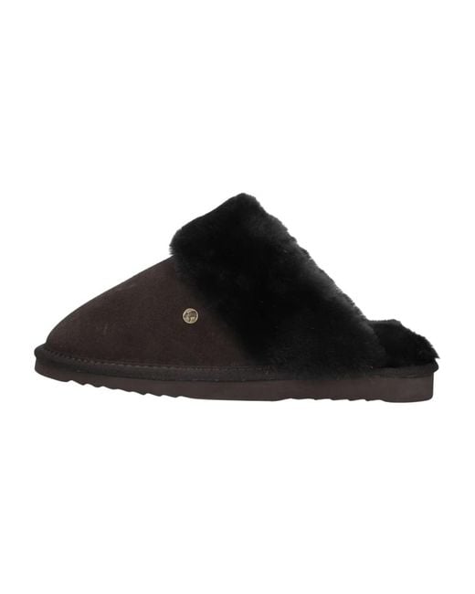 Warmbat Slippers in het Black