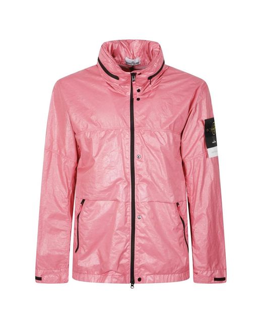 Stone Island Pink Light Jackets for men