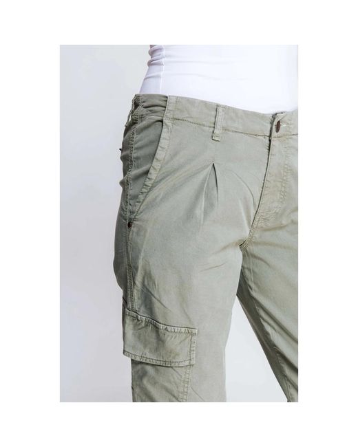 Trousers > tapered trousers Zhrill en coloris Gray
