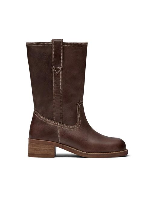 Pavement Brown Ankle Boots
