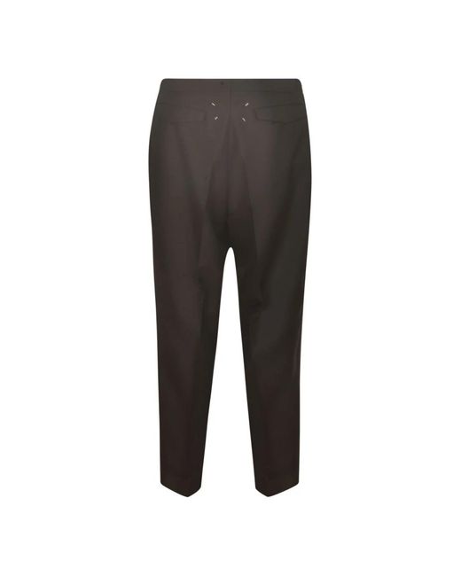 Maison Margiela Gray Slim-Fit Trousers for men