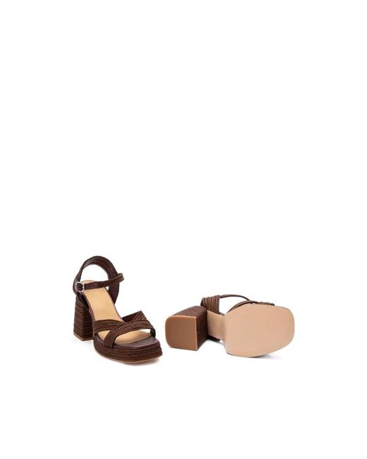 Castaner Brown High Heel Sandals