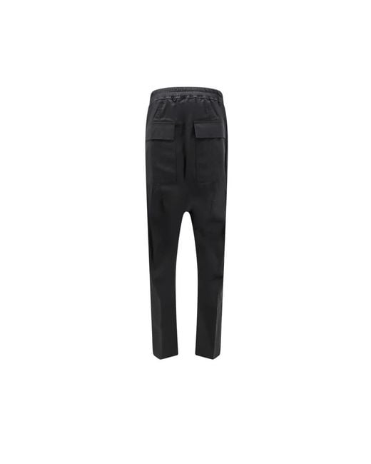 Rick Owens Black Slim-Fit Trousers for men