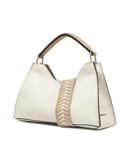 Gianni Chiarini White Aurora leder bubble tasche