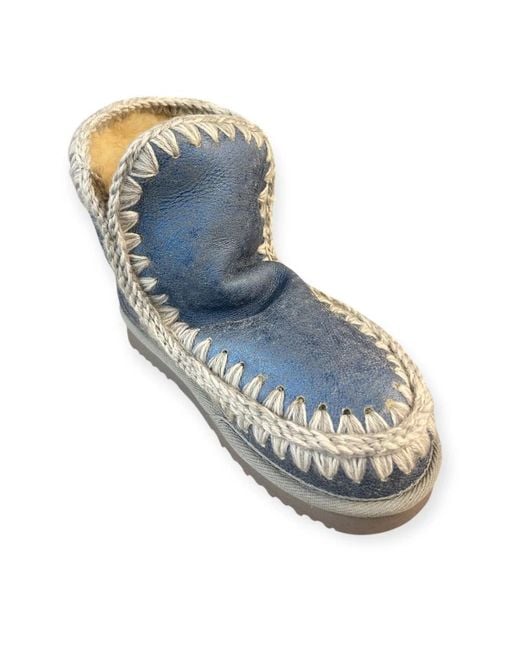 Mou Blue Winter Boots