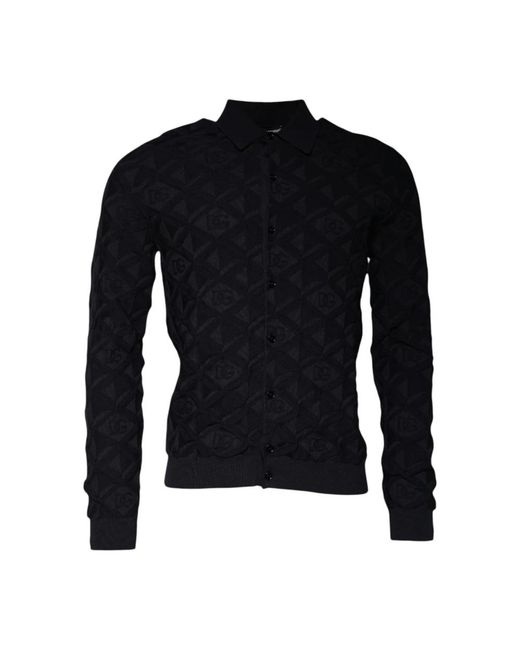 Cardigans Dolce & Gabbana de hombre de color Black