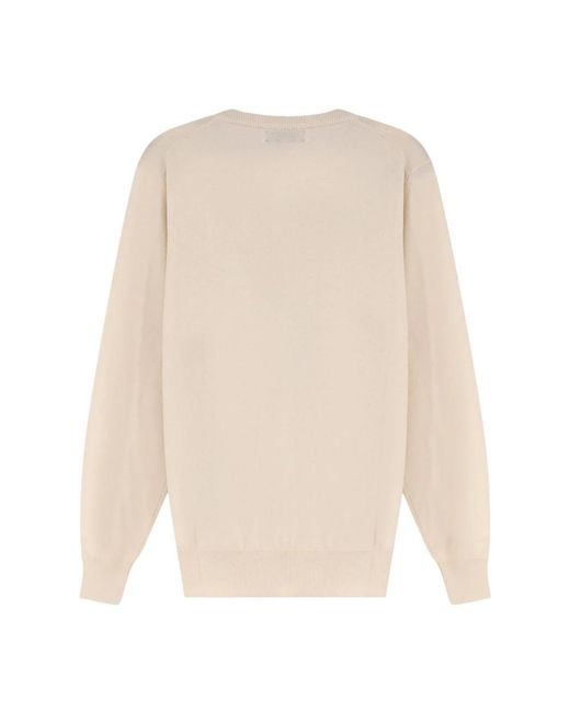 Brunello Cucinelli White Cashmere Knitwear for men
