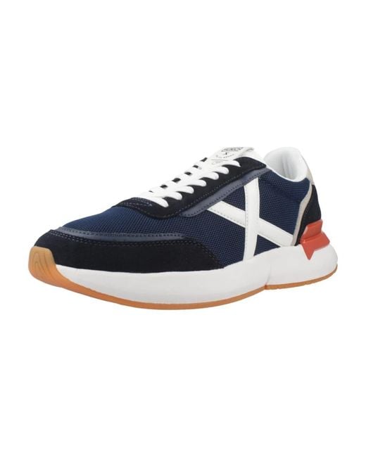 Munich Schoenen ,Blauw ,Leer Versus 116 in het Blue voor heren