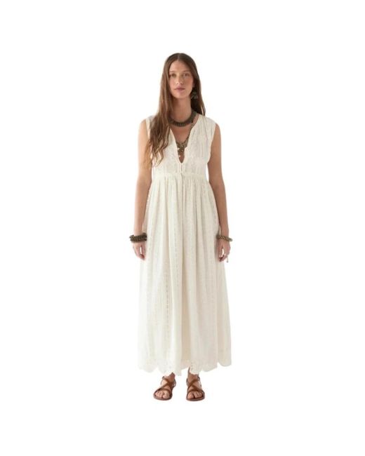 Maxi Dresses MAISON HOTEL de color White