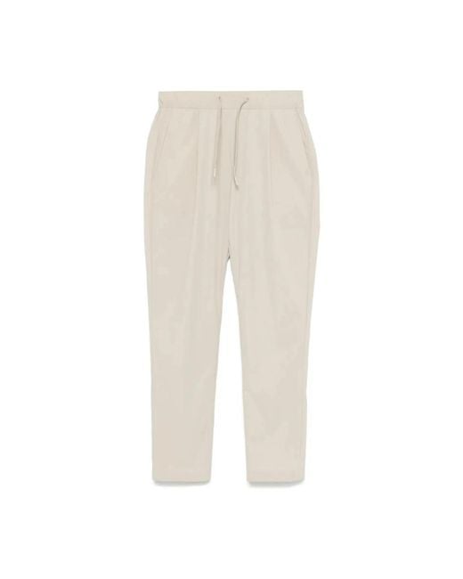 Slim-Fit Trousers di Herno in Natural