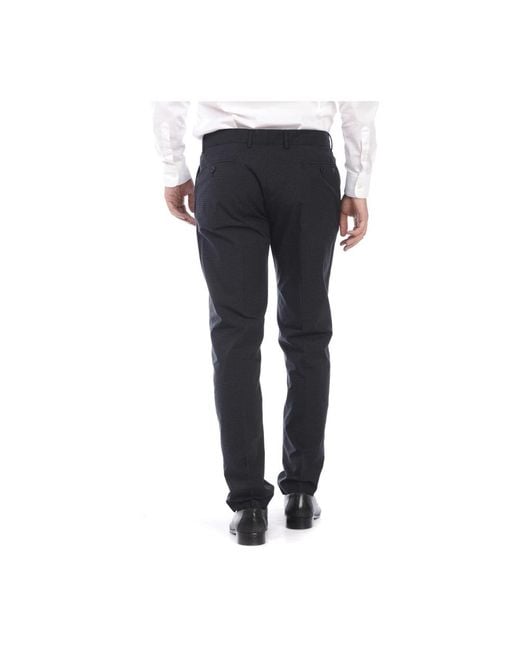 Daniele Alessandrini Blue Suit Trousers for men