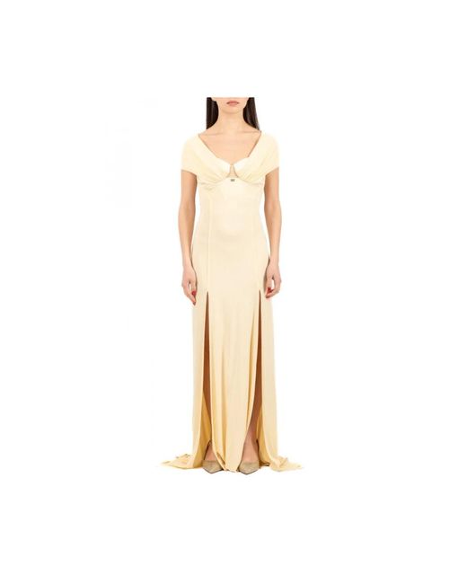 Gowns Elisabetta Franchi de color Metallic