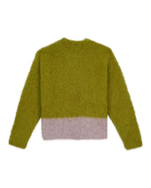 Brain Dead Green Round-Neck Knitwear for men